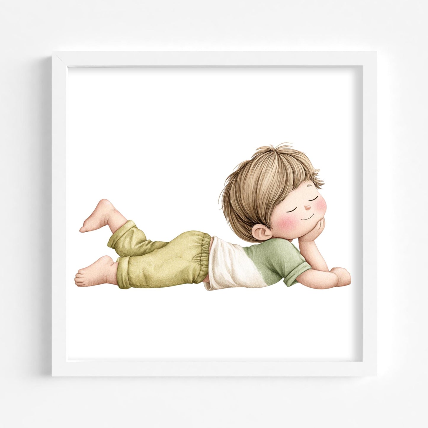 Boy Yoga Print
